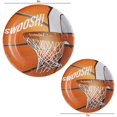 thumbnail image 3 of Juego de suministros para fiesta de baloncesto que incluye pancarta, platos, vasos, servilletas y mantel, sirve 16 Fason HMYH625, 3 of 7