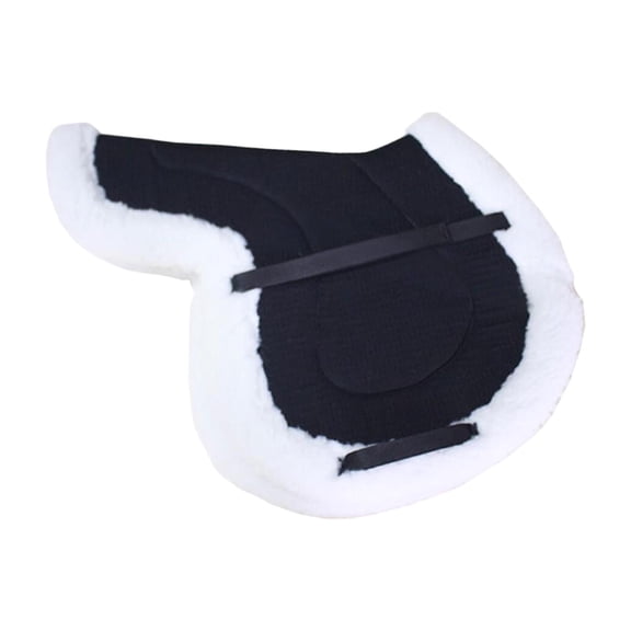 Saddle Pad Horse Riding Seat Pad Shock Absorbing Sherpa Fleece Non Slip for Equestrian Riders Events