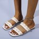 thumbnail image 4 of Sandalias planas con punta abierta y perlas para mujer, sandalias cómodas, informales, cómodas, para la playa Wmkox8yii  hj789, 4 of 8
