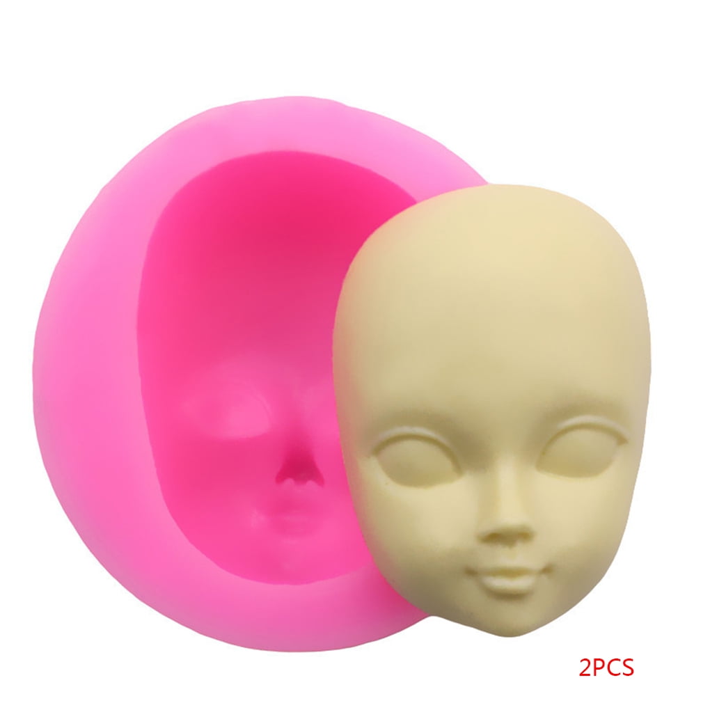 3D Doll Head Silicone Mold Chocolate Cake Decorations Mould Kitchen Tools Gadget 