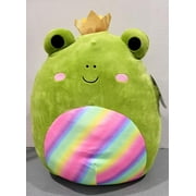 Rare Squishmallow Doxl The Frog 16" with Crown, Princess