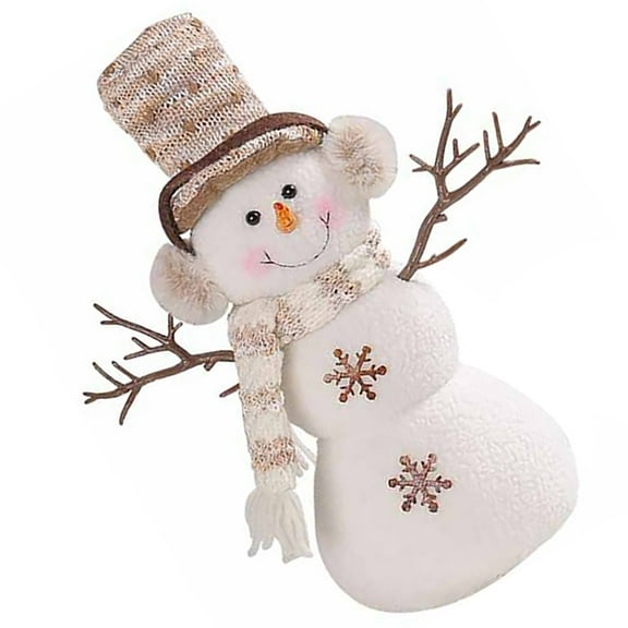 HONMEET Multi-Color Christmas Snowman Plush Toy for Festive Holiday Home Decor and Seasonal Celebration