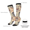 thumbnail image 4 of Sikiie Floral With Birds And Fantasy Flowers Knee Socks, High Socks Long Stretchy Sock Women Knee High Stocking, Long Socks for Women, 4 of 6