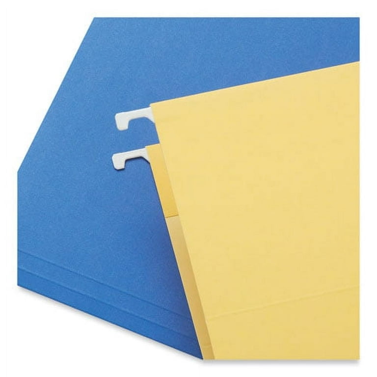 Deluxe Reinforced Recycled Hanging File Folders, Letter Size, 1/5-Cut Tabs, Assorted, 25/Box Deluxe Reinforced Recycled Hanging File Folders, Letter Size, 1/5-Cut Tabs, Assorted, 25/Box