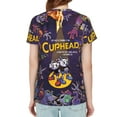 thumbnail image 2 of Cuphead Movie Women's T Shirts Round Neck Short-Sleeve Soft T-Shirt Summer Casual Tee Tops 3D Printing Tee Shirt, 2 of 6
