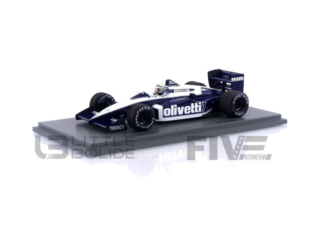 Modellino Spark 1/43 Brabham BT56 #8 GP Belgio 1987 - Andrea De Cesaris - S7107