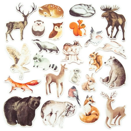 UPC: 0195158477764 | Woodland Animals Die Cut Stickers by Recollections™