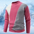 thumbnail image 2 of ChaoLingNeng Mens Winter Lined Hooded Sweater Long Sleeve Pullover Warm Knitted Outerwear Casual Soft Comfortable Button Knitted Sweaters, 2 of 4