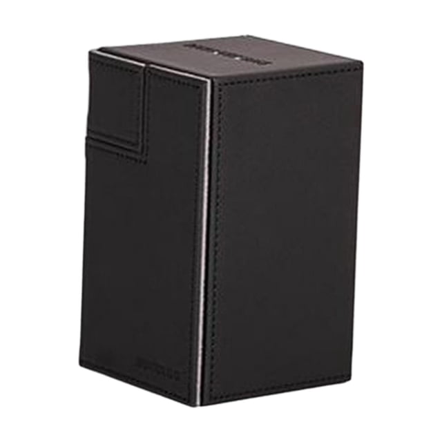HILABEE Game Card Sleeves Cards Collections Card Storage Deck Case PU Leather for Games Playing Cards Case - Black