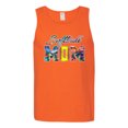 thumbnail image 2 of Wild Bobby, Colorful Softball Mom, Mother's Day, Men Graphic Tank Top, Orange, Large, 2 of 3