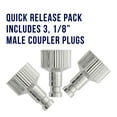 thumbnail image 3 of Master Airbrush Quick Connect Fittings 1/8" Male Coupler Airbrush Adapter (3 Pack) - Universal Airbrush Connector Quick Disconnect System for Air Hose, 3 of 5