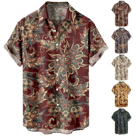 

Boys Aloha Beach Shirt & Top Print Retro Clothes Regular & Big Man Sizes