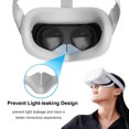 thumbnail image 4 of Cubierta de la lente Almohadilla para la cara Correa para la muñeca Empuñadura para el pulgar para Oculus Quest 2 (Blanco), 4 of 8