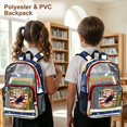 thumbnail image 4 of Whosucclay USA Star Daypack for Girls Boys, Middle School Elementary Wide Shoulder Straps Large Capacity Transparent School Backpack for Stadium Travel, 4 of 10