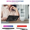 thumbnail image 3 of SaniMore Tri-layer Case for Samsung Galaxy S23 FE 2023, 360° Rotating Holder/Kickstand Rugged PC Back + TPU Bumper Magnetic Car Mount Anti-fingerprint Anti-fall Heavy Duty Protective Shell, Black, 3 of 7