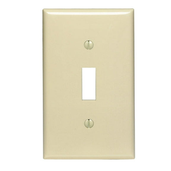 Leviton Ivory 1 gang Nylon Toggle Wall Plate 1 pk (Pack of 20)