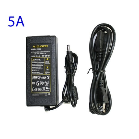 Lcd Converter LED4Everything (TM) 5A 60watt 12V DC Power Supply Transformer Converter Adapter for LED Strip 5050 3528 5630 ()