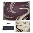 thumbnail image 4 of Stylish Camping SD8115 8-Feet x 11-Feet Outdoor Reversible Camping Mat with Swish Design Burgundy/Tan, 1-Piece, 4 of 6