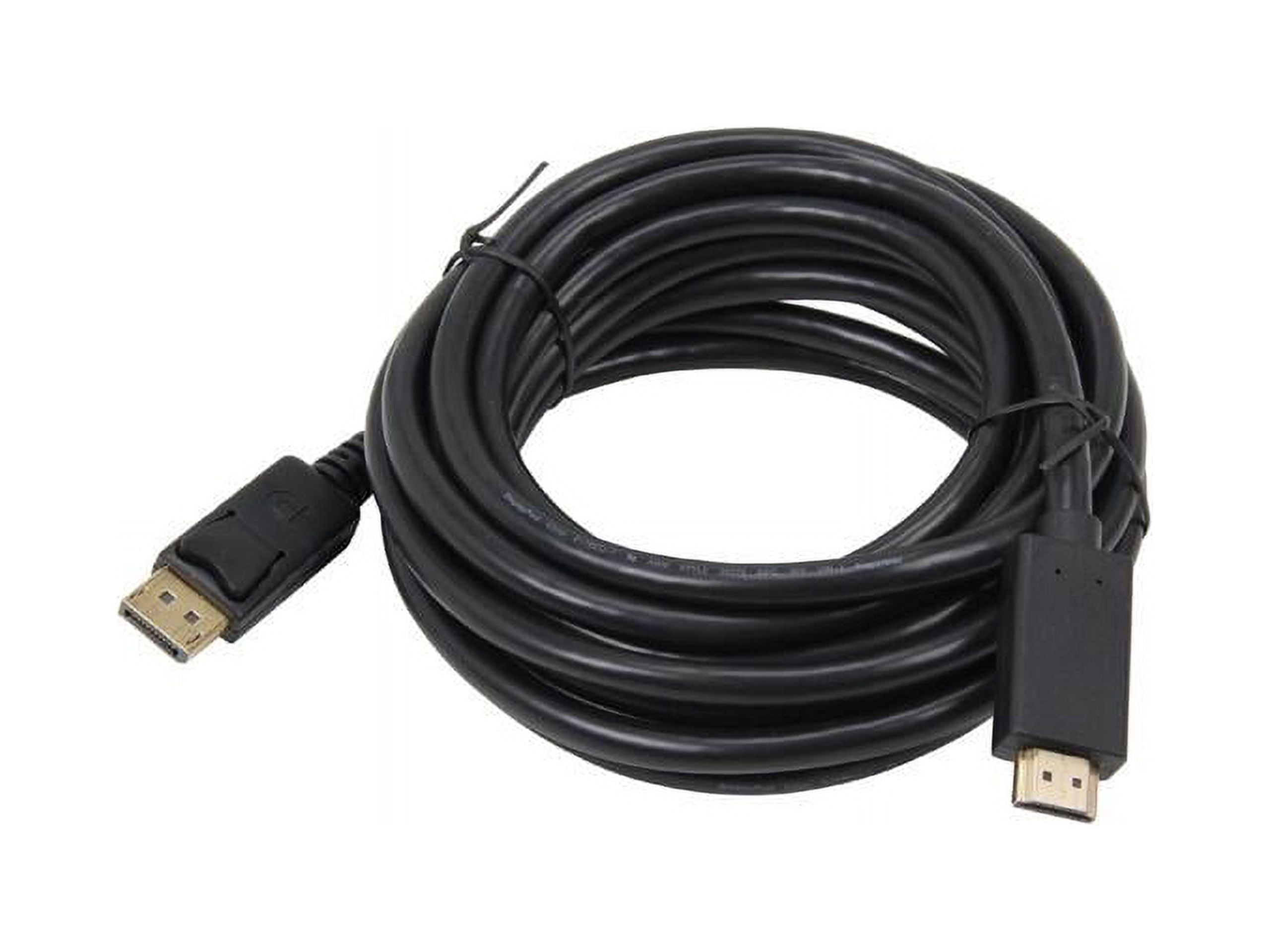 Kaybles DP-HDMI-15FT 15 ft. DP to HDMI Cable, Gold Plated DisplayPort to HDMI Cable 1080p Full HD for PCs to HDTV, Monitor, Projector with HDMI Port