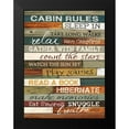 thumbnail image 2 of Rae, Marla 12x14 Black Modern Framed Museum Art Print Titled - Cabin Rules, 2 of 5