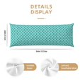 thumbnail image 3 of Zufioo Aquamarine Glitter1 Print 20x54 Inch Long Body Pillowcase, without Pillow Core, Pillow Case with Hidden Zipper, Ideal Gift for Home Furnishings, 3 of 7