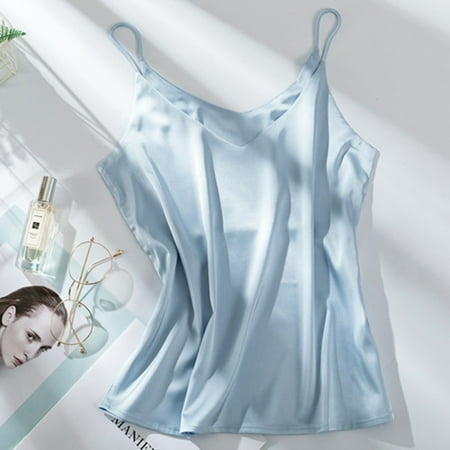 Seductiva Clearance Women s Cami Top Satin Tank Top Satin Pajamas New Sexy Fashion Silk Sling Lingerie Underwear Sleepwear M-XXL Spaghetti Strap Camisole