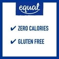 thumbnail image 4 of Equal Coffee and Tea Sweetener Sugar Free Sweetener with No Calories Artificial Sugar Replacement Sweetener, 250ct, 4 of 7