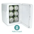 Personal Chiller Mini Fridge Small Space Cooler, White Marble