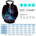 thumbnail image 4 of WHNBCW Funny Wolf Printed Hoodie Animal Graphic Sweatshirt, 4 of 7