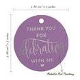 thumbnail image 6 of Inkdotpot Silver Foil Paper Hang Tags Thank You For Celebrating With Me Birthday Favor Tags 50 Pieces, 6 of 6