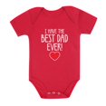 thumbnail image 1 of Tstars Boys Unisex Valentine's Day Love I Have the Best Dad Ever Gift for Father's Day Outfit Cute Gift Idea for Boy Infant Valentine's Baby Bodysuit, 1 of 7
