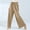 Brown, variant on Bell Bottom,Fashion Womens Casual Solid Color Elastic Loose Pants Straight Wide Leg Trousers Pants