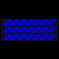 thumbnail image 2 of LiteMark Reflective Stickers Decals for Helmets, Bicycles, Strollers, Wheelchairs - 1 Inch Triangles - Blue, 2 of 2