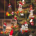 thumbnail image 4 of 6 unids/caja lindos adornos navideños para perros árbol de Navidad decoración colgante DIY arte JUE-FISH Colgante, 4 of 7