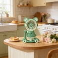 thumbnail image 1 of Aodebiao USB Rechargeable Mini Fan with Pencil Sharpener, Portable Desktop Fan for Office Home Desk, Cute Bear Scooter Design Personal Fan, Quiet Cooling Fan with Adjustable Speed, Fan, 1 of 6