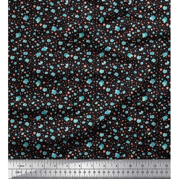Soimoi Cotton Duck Fabric Floral Shirting Print Fabric by The Yard 42 Inch Wide