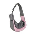 thumbnail image 1 of Bolsa bandolera para transportar mascotas, bolsa de malla transpirable para llevar en , viajes y caminatas Rosa, 1 of 8
