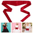 thumbnail image 3 of Cloth Waist Belt Solid Color Sash Wedding Corset Sash Belt for Dress Coat, 3 of 9