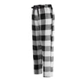 thumbnail image 6 of Dakiuu Family Matching Buffalo Plaid Fleece Pajama Pants Soft Cozy Loungewear Bottoms for Women Men Kids Toddler Elastic Waist Wide Leg Sleep Pants Holiday Casual Home Wear, 6 of 8