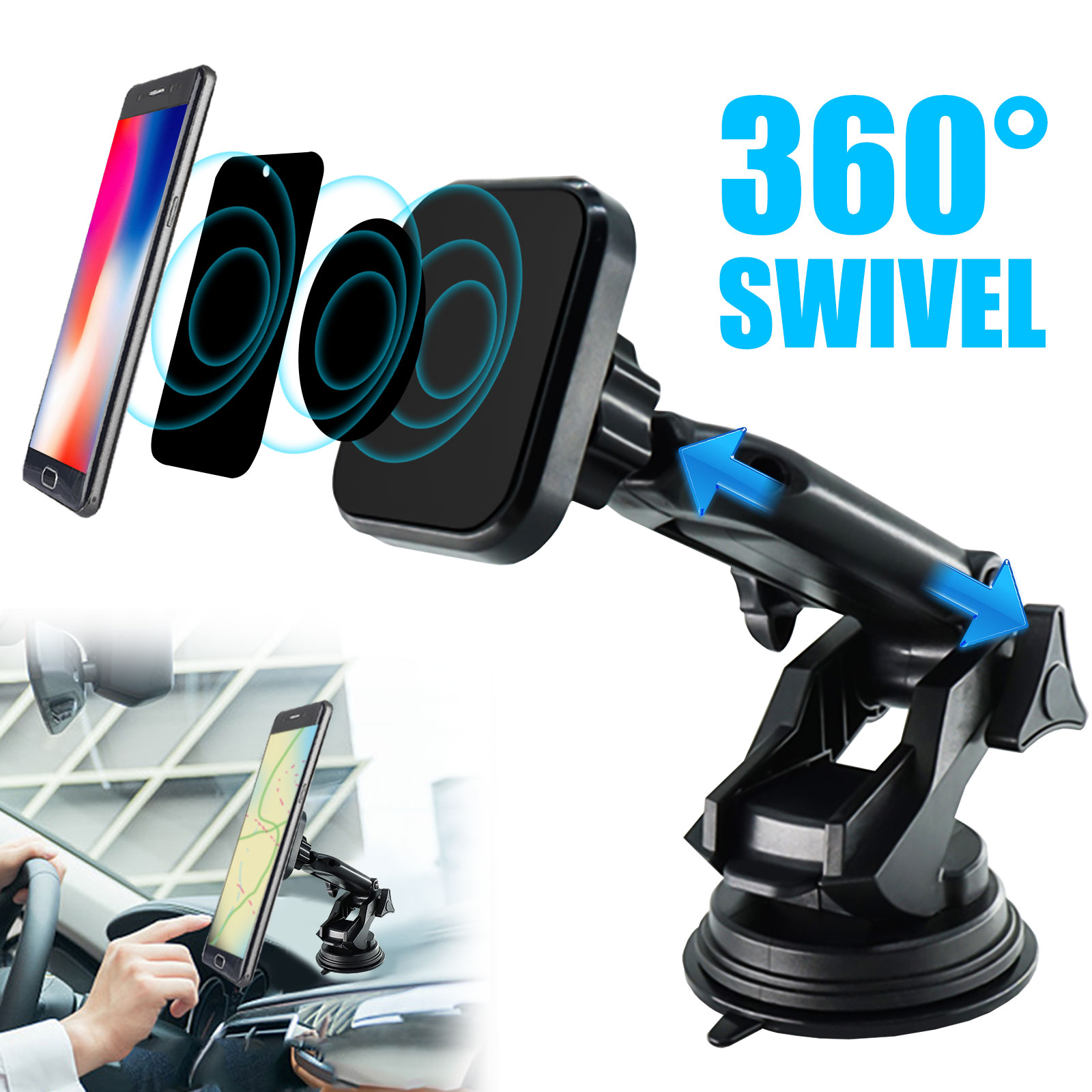 Phone Car Mount, TSV 360 Degree Rotation Phone Car Mount, TSV 360 Degree Rotation