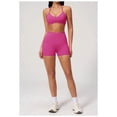 thumbnail image 2 of PISONIC Workout Sets for Women Spaghetti Straps Halter Neck Sports Bra High Waist Biker Shorts 2 Piece Gym Outfits, 2 of 7