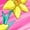 Mauve with Speckles, variant on Inktastic Daffodils 90's Retro Colors Illustration Girls Toddler Dress