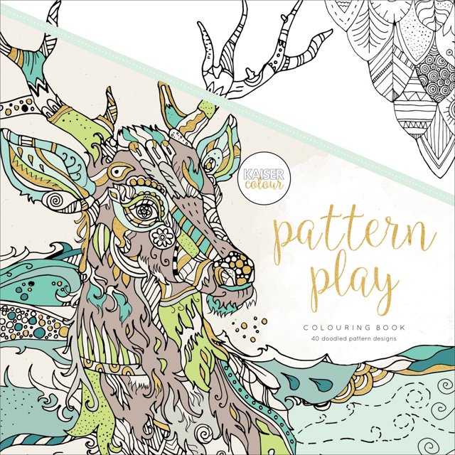 KaiserColour Livre de Coloriage à Liaison Parfaite 9.75"X9.75"-Modèle Jouer