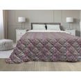 thumbnail image 1 of Ottoman Down Alternative Comforter, Vintage Floral Motifs from Culture Ornamental Art Style Folkloric Print, Microfiber Quilt for All Season, 5 Sizes, Multicolor, by Ambesonne, 1 of 3