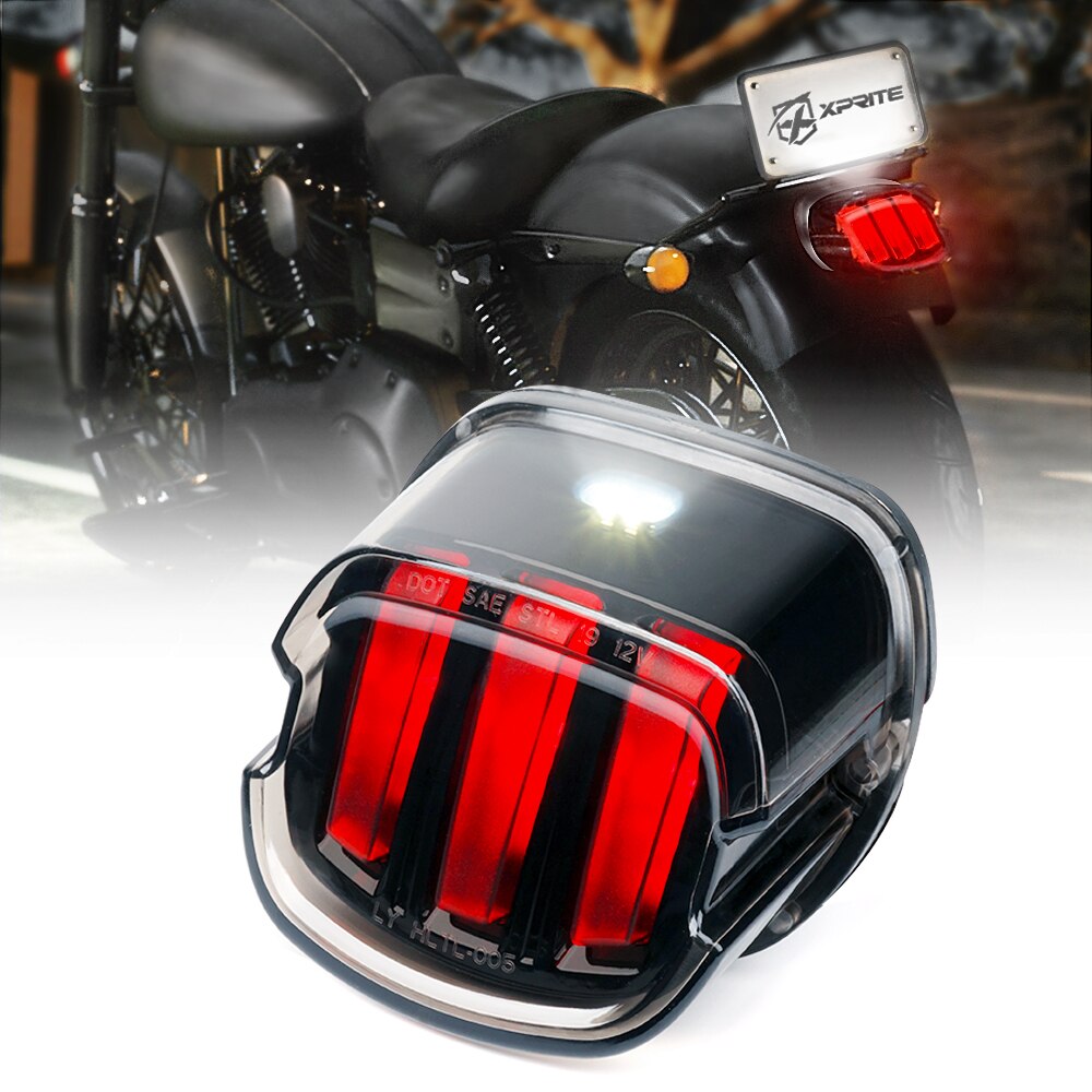 Motorcycle Rear LED Stop Brake Running W//Turn Signal Lamp Tail Light For Harley