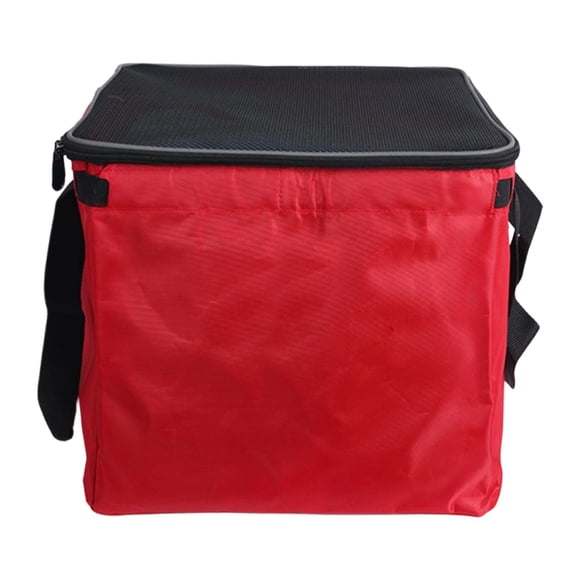 S SERENABLE Tennis Ball Cart Bag Carrying Tote Nylon Large Capacity Pickleball Retriever Red