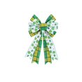 thumbnail image 6 of Hvmvliv St. Patrick's Day Natural Burlap Ribbon Bow, 197 Inch Decorative Gift Packaging Tape, Festive Green & White with Shamrock Designs for Wreaths, Doorways & Party Decor Green, 6 of 7