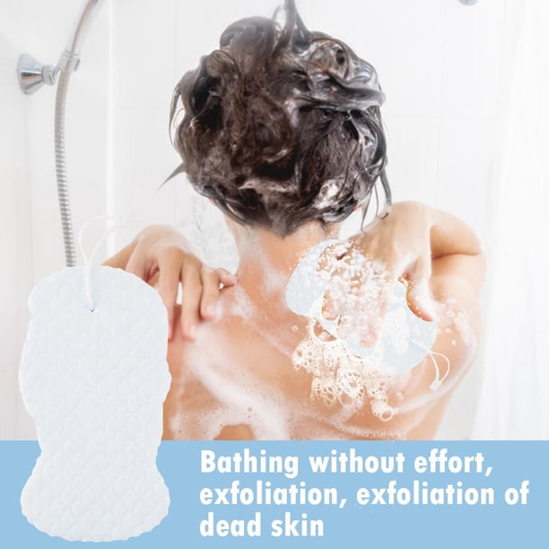 Esponja suave para baño, exfoliante corporal, masajeador de piel muerta, cepillo de limpieza (4 unidades)