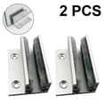 thumbnail image 1 of 2pcs F-type Glass Sliding Door Holder, Automatic Door Swing Stop, Sliding Door U-shaped Sequencer, 1 of 5