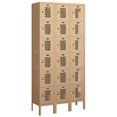 thumbnail image 2 of 12" Wide Six Tier Box Style Vented Metal Locker - 3 Wide - 6 Feet High - 12 Inches Deep - Tan - Assembled, 2 of 4
